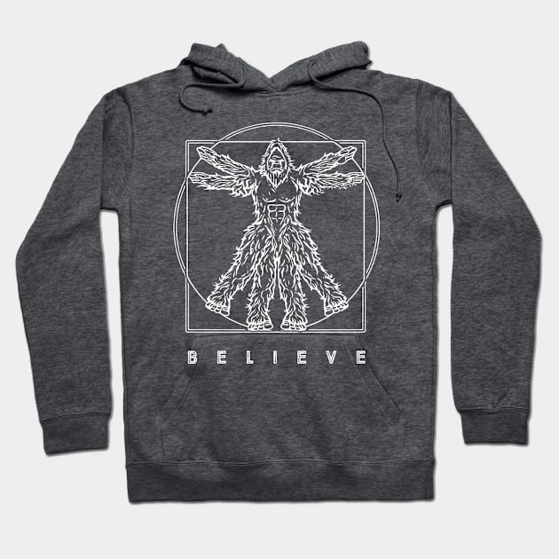 Vitruvian Sasquatch Hoodie by GIANTSTEPDESIGN